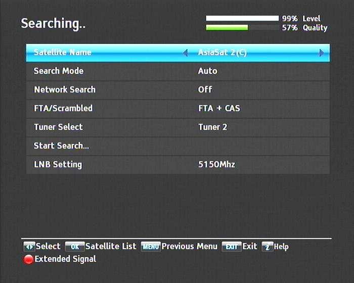 28 Service Search 314 Searching for services To perform a service search, select the Installation > Searching menu You should see a screen like the left figure Searching every service of a satellite