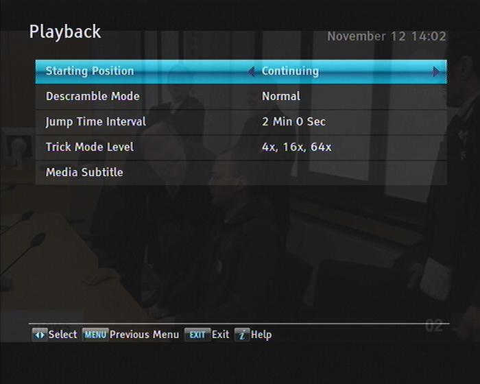 47 Options for playback 47 47 Options for playback To set the options for playback, select the Settings > Playback menu You should see a screen like the left figure If you want to play back a