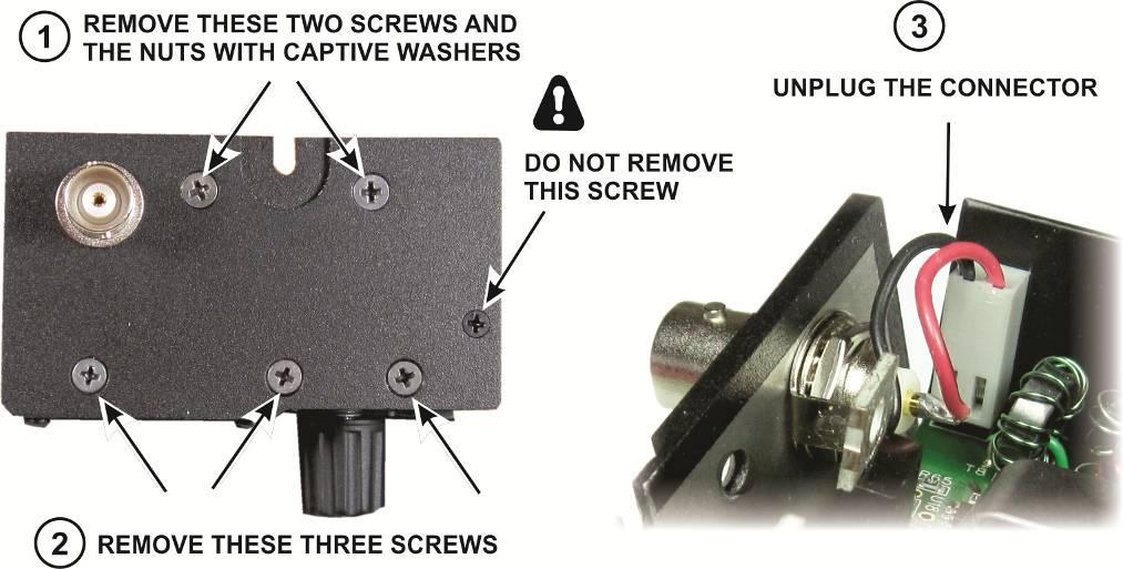 Take care to avoid pulling on the cable leading to the speaker. Figure 1. Opening the KX2.