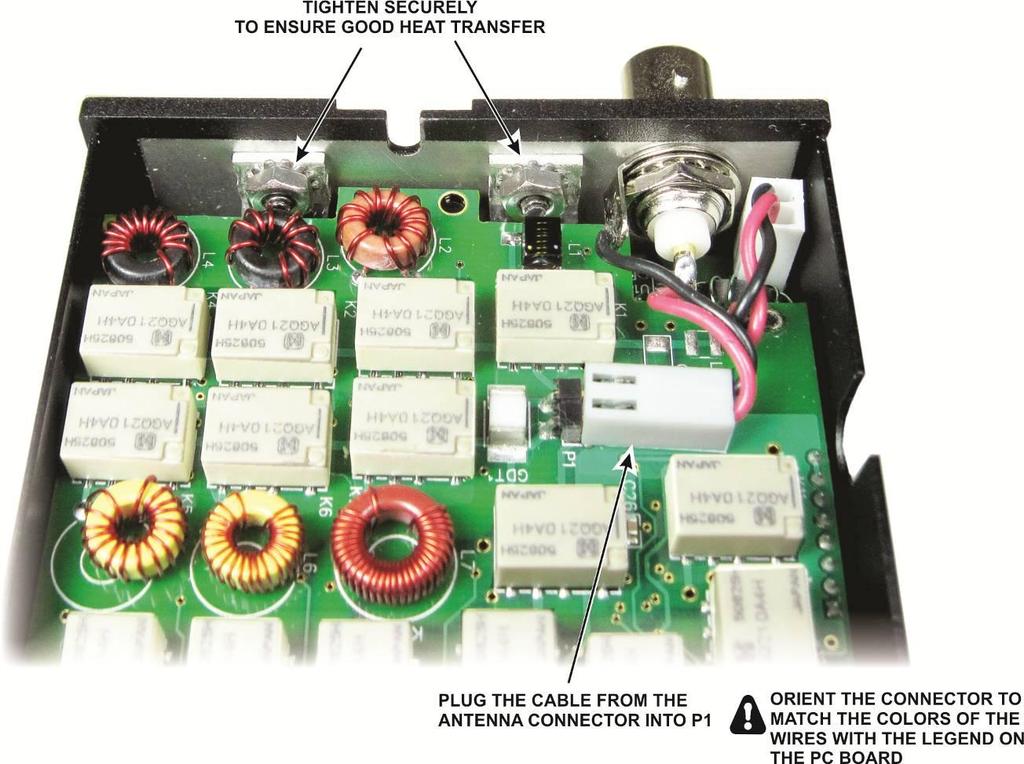 Replace the end plate starting with the three short screws near the front panel (see Figure 2 on page 2), and then replace the longer screws and nuts with the captive washers (see Figure 5).