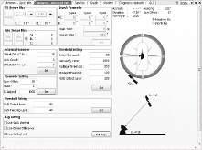 - Antenna Angle: displays and sets current antenna s absolute and relative AZ (azimuth) position, EL (elevation) position and polarization (between Linear and Circular).
