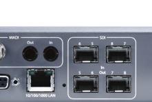 Autosensing 100 to 240VAC 50/60Hz AES/EBU Digital Audio Out Channels 1-16 DB-25F Connector GPI 25-pin DB-25F Connector 10/100/1000 RJ45 Ethernet LAN Connector SFP Output SDI 5, 6, 7, 8 SDI 1-4