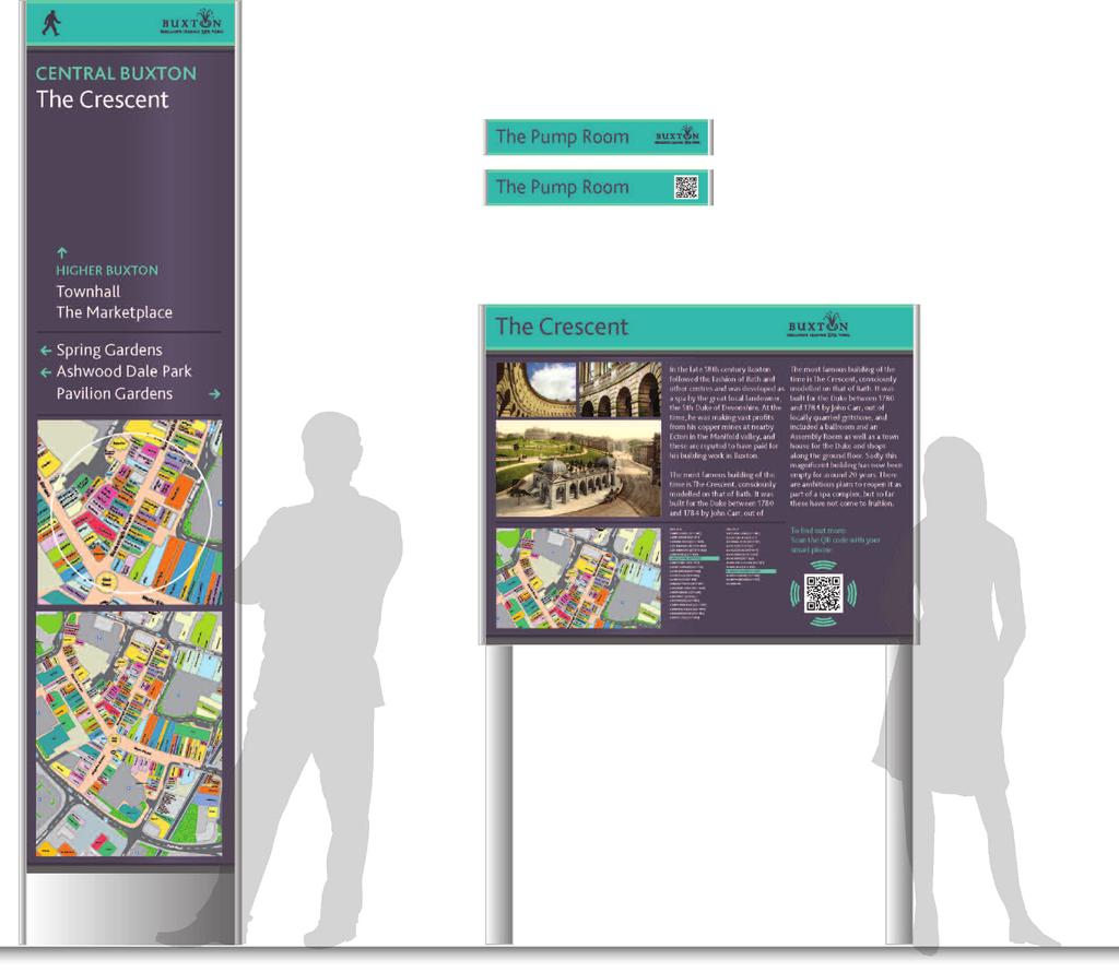 Applications Wayfinding signage Sample designs are shown
