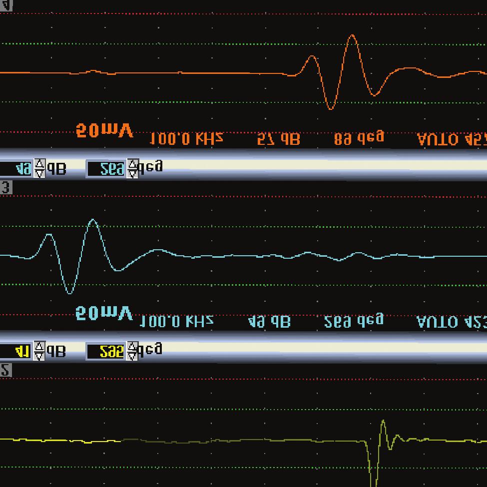 Multi Screen Simultaneous test results, including thresholds, for up to eight channels, in polar and linear modes Clearly demonstrates defect signals outside the acceptable threshold