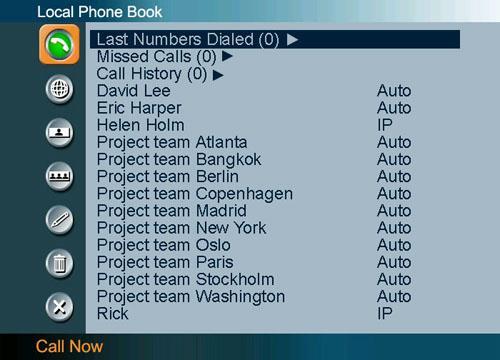D1335603_T770_880_990_MXP_User_Manual 3.9.1 Local Phone Book The Local Phone Book stores up to 200 contacts.