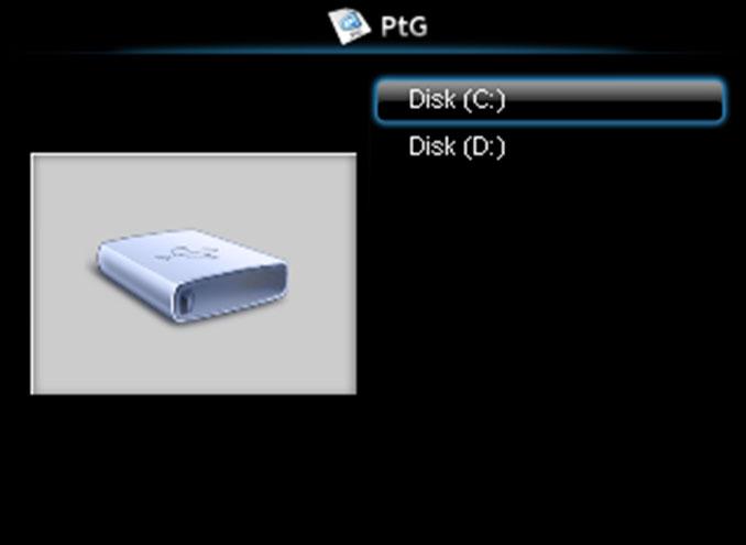 PtG/Photo Function Introduction Show valid PtG and Photo files which are stored in USB disk.