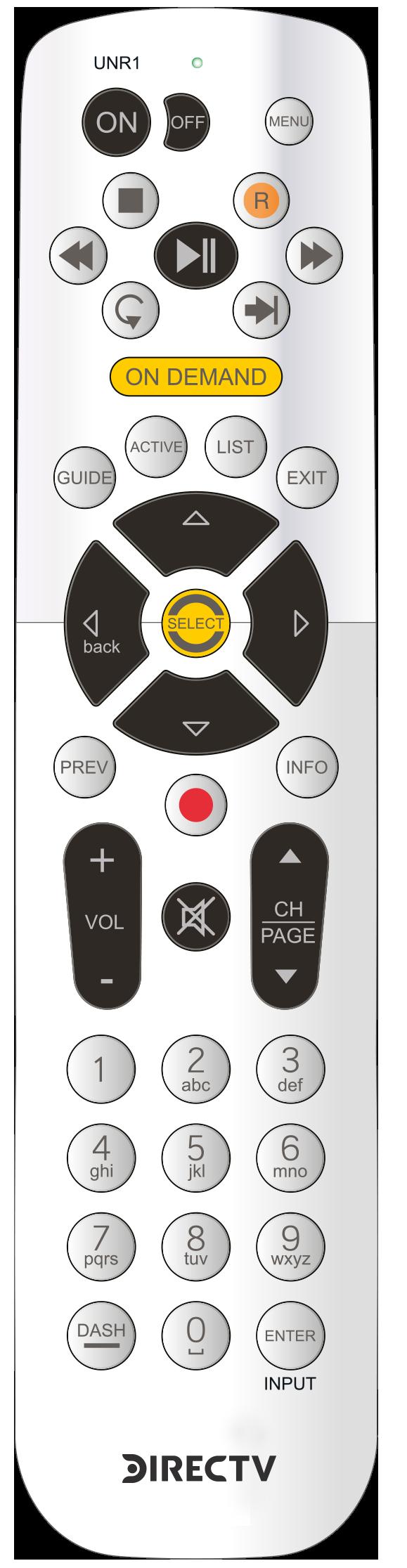 GETTING FAMILIAR WITH YOUR REMOTE CONTROL NAVIGATION CONTROLS POWER Turns on and off selected devices and the TV GUIDE button once for the Program Guide.