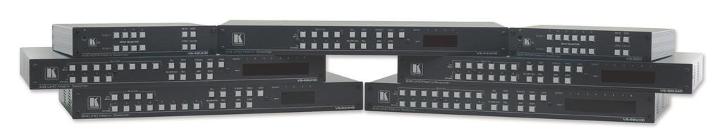 4K60 HDMI MATRIX SWITCHERS This family offers powerful 4K60 matrix switchers with a wide variety of sizes.