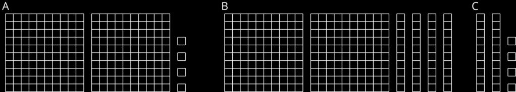 it. For each match, explain what the value of a single small square