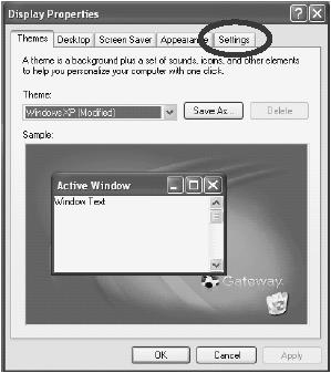 Monitor WINDOWS XP, WINDOWS VISTA 1) Switch on your computer 2) When