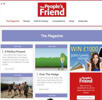 uk Designed to complement the print title, the website features recipes, serials, travel, team blogs, crafts and more and the opportunity to receive a regular newsletter from us.