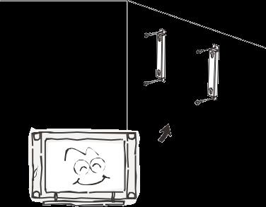 To prevent injury, the television must be securely attached