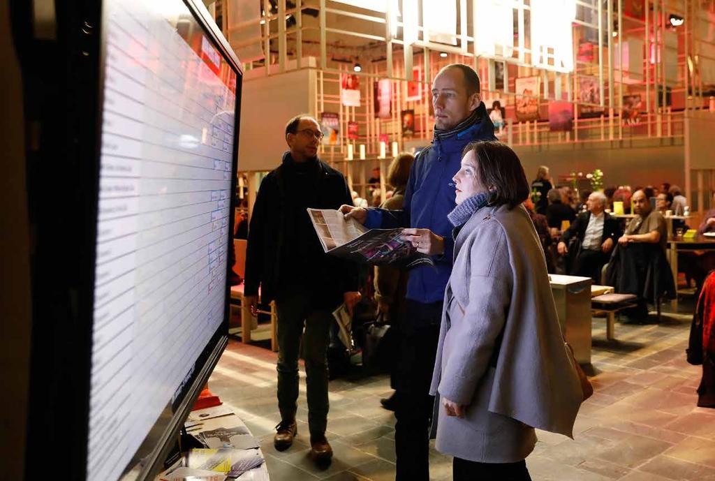 IFFR monitors at festival locations The festival takes place at over 20 locations. At the busiest venues we provide additional screens with festival information.