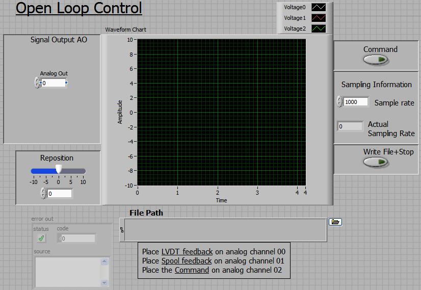 ME 4710 Motion and Control Data Acquisition Software for Step Excitation Introduction o These notes describe LabVIEW software that can be used for data acquisition.