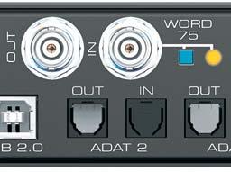 24. Word Clock 24.1 Word Clock Input and Output SteadyClock guarantees an excellent performance in all clock modes.