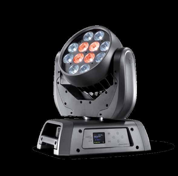 LWB 12 1E200699 317 398 - RGBW LED based beam moving head - Effect engine for 3 separate sector control - 8 tight beam angle - Throw distance: 3-16 m - 12x15W RGBW Osram leds - Average led life: 50.