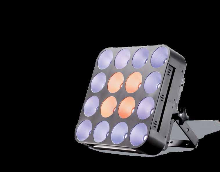 PIXEL SQUARE 1E701099 - High power led based blinder, flood washer - Matrix effects - Versatile, designed for any installation - Throw distance: 3-25 m - Individual led control - Power: 16 X 30 W RGB