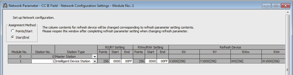 Project window [Parameter] [Network Parameter] [Ethernet/CC IE/MELSECNET] 10 3.