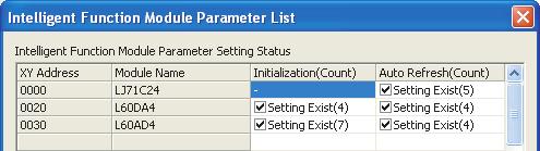 function modules, does not exceed the number of parameters that can be set in the CPU module.