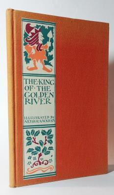 Orange cloth with 3-color title label pasted to front cover, covers faded at edges, bookplate partially removed from endpaper,