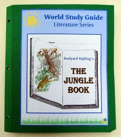 14. Print the World Study Guide cover page (page 15) on sticker paper, cut out on outer blue lines and affix to front of completed Guide.