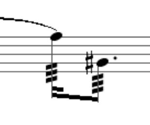 Fermatas: long, regular, short, resectively. Dynamics: n = niente Play one o the highest notes ossible (layer s choice).