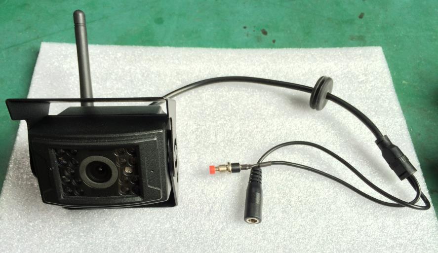 Camera Introduction 1 2 4 3 1 2.4G antenna 2 U shaped bracket and sun shade 3 Power cable: DC 12-24V input 4 Pairing button B.