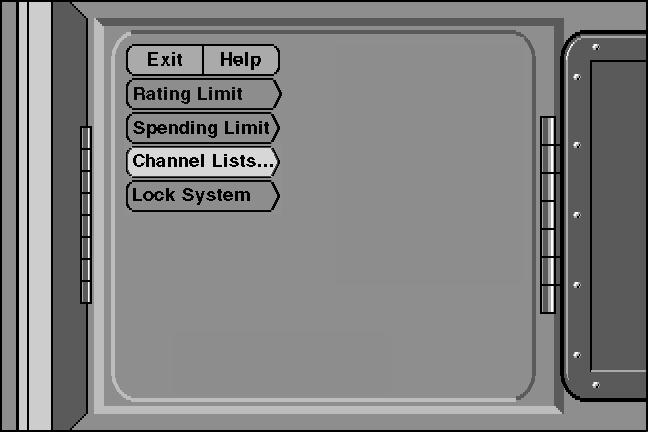 LISTS & LIMITS Setting Up Spending Limits Use the Spending Limit option to indicate a per-event spending limit for pay-per-view programs. 1. Point to Spending Limit, and press MENU SELECT.