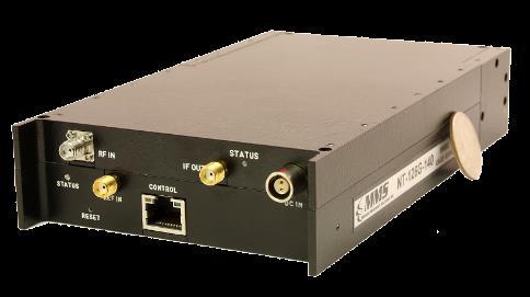 5 rms phase jitter, typ (10kHz-10MHz) Low 14 db noise figure, high 0 dbm input IP3 60 db gain with AGC/MGC NT-118G-D / 126G-D 800MHz to 18/26.