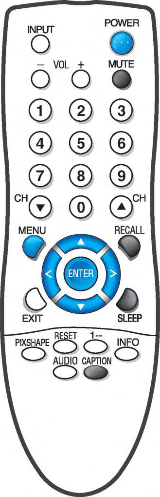 REMOTE CONTROL OPERATION (Continued) POINT TOWARDS TV ➈ ➈Mute Key Press once to mute the sound. Press again to restore the sound. ➉Recall Key Press to switch between the last two channels selected.