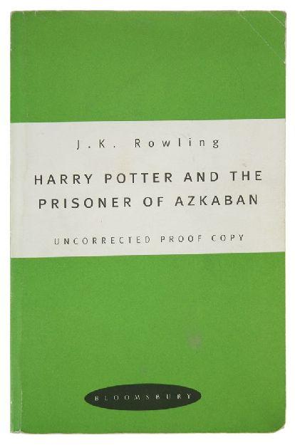 131. Rowling (J.K.) Harry Potter and the Prisoner of Azkaban. Bloomsbury. 1999, UNCORRECTED PROOF, owner s signature at the head of the titlepage, pp. 316, f cap.8vo.