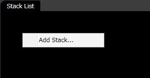 5. SYSTEM CONFIGURATION SETTING Sets the system configuration of the stack (see p. 100) and displays the main screen. Step 1. Click the [Add Stack] button on the Initial operation selection screen.