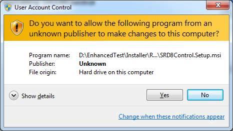 Tip The User Account Control dialog at right may be displayed in the middle of the installation. If the dialog appears, click the [Yes] button to continue installation. Step 10.