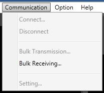 Note: Alternatively, click the [Bulk Receive] button on the Initial operation selection screen.