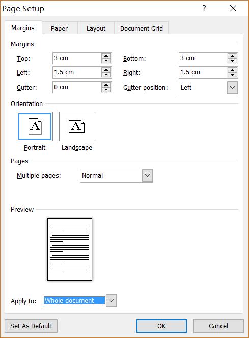 1. Page setup (1) Check whether there are page numbers on the bottom of the page, if any, delete it; (2) Check Page Layout - Margins - Custom Margins (3) Check Page setup" "custom