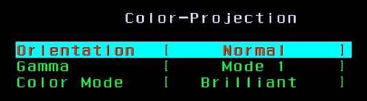 M-M 0 ~ 1023 Adjust magenta Saturation M+G 0 ~ 1023 Increase green color in magenta B-M-R 0 ~ 1023 Adjust ratio of red and blue colors in magenta Y-Y 0 ~ 1023 Adjust yellow Saturation Y+B 0 ~ 1023