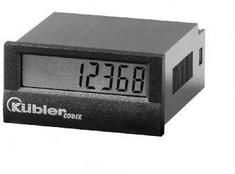 LCD Pulse Counters Codix 0 RoHS Low-price and high efficiency Large -digit LCD display, height of the figures mm [0.