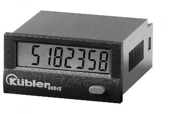 LCD Pulse Counters Codix RoHS Low-price and high efficiency Large -digit LCD display, height of the figures mm [0.