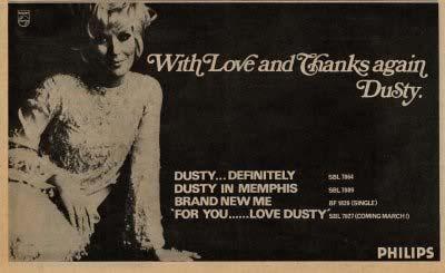..Love Dusty' was the original title for 'From Dusty...With Love' Tom.