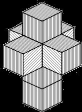 2. (17 points) a. Precisely identify the following figure: b. Draw two different unfoldings of a 3-cube. c.