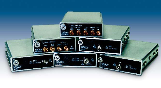 In addition to electrical sampling modules with bandwidths up to 100 GHz, electrical clock recovery and pulse