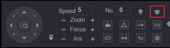 Figure 4-6 PTZ setting options Step 4 Click. The MENU OPERATION panel is displayed. See Figure 4-7. The OSD menu of the corresponding camera is displayed on the live view screen.