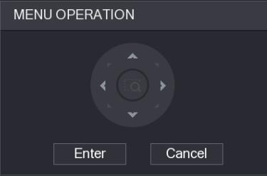 Figure 4-7 Menu Operation panel For the function of the buttons in the MENU OPERATION panel, see Table 4-1.