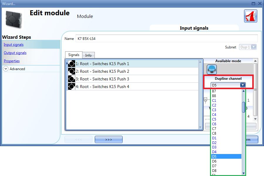5 How to change the proposed addresses The user can change the suggested addresses manually, opening the wizard of the module by clicking on the relevant pictures in the Modules window.