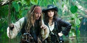 Pirates film in 3D Disneyland, CA on May 7, 2011