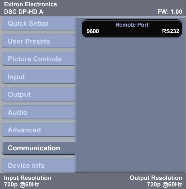 Auto Memory Select this item to enable or disable Auto Memory. When Auto Memory is enabled, the DSC stores the current input configuration and picture control values as an input preset.