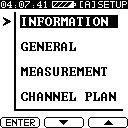 4. Setup 4 When you first press POWER ON/OFF, the Model Two briefly displays the startup screen, then displays the Level screen.