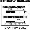 Battery and Trunk Voltage Measurement The Model Two is equipped with a built-in voltmeter that can be used to troubleshoot problems with power supplies or power drops.