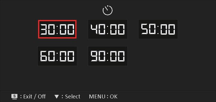Press, and to select between Aimpoint and Timer function.