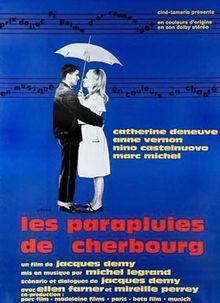 1 The Umbrellas of Cherbourg Reviewed by Garry Victor Hill Directed and written by Jacques Demy. Produced by Mag Bodard. Production Design by Bernard Evin. Cinematography by Jean Rabier.
